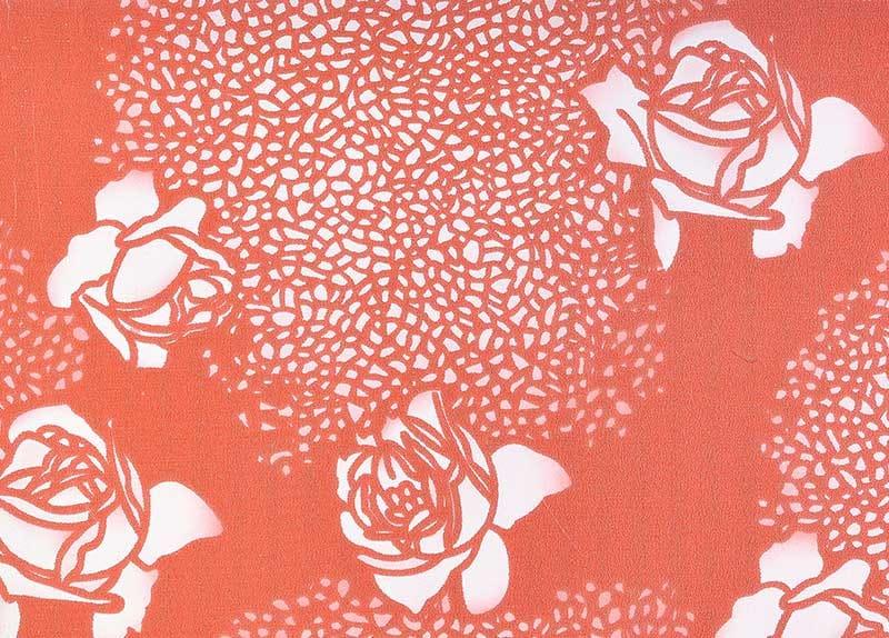 Rose Flower Printed Color Coated PPGI Steel Coils